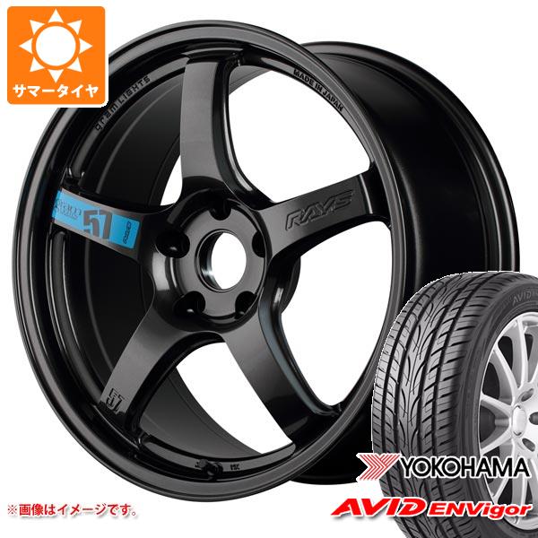 【タイヤ交換対象】サマータイヤ 235/50R18 101W XL ヨコハマ エービッド エンビガー S321 レイズ グラムライツ 57CR スペックM 7.5-18 タイヤホイール4本セット