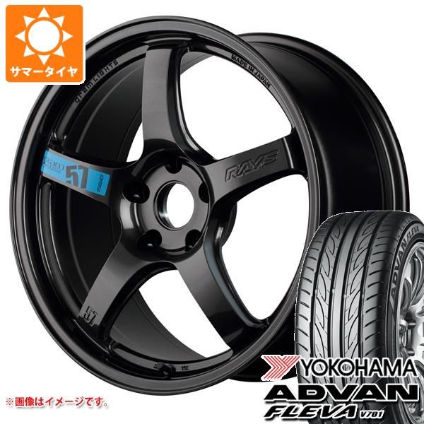 【タイヤ交換対象】サマータイヤ 215/45R18 93W XL ヨコハマ アドバン フレバ V701 レイズ グラムライツ 57CR スペックM 7.5-18 タイヤホイール4本セット｜タイヤマックス
