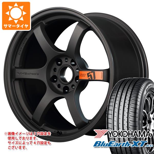 【タイヤ交換対象】サマータイヤ 225/50R18 95V ヨコハマ ブルーアースXT AE61 レイズ グラムライツ 57DR スペックD 8.5-18 タイヤホイール4本セット