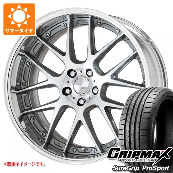 【タイヤ交換対象】40系アルファード用 サマータイヤ グリップマックス シュアグリップ プロスポーツ 245/40ZR21 100Y XL ワーク ランベック LM7 8.5-21 タイヤホイール4本セット