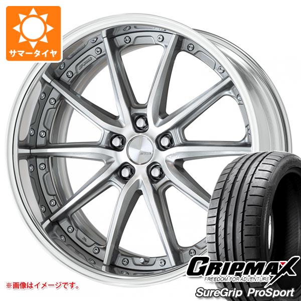 【タイヤ交換対象】40系アルファード用 サマータイヤ グリップマックス シュアグリップ プロスポーツ 245/40ZR21 100Y XL ワーク ランベック LS10 8.5-21 タイヤホイール4本セット
