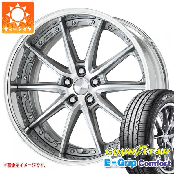 【タイヤ交換対象】サマータイヤ 245/40R20 99W XL グッドイヤー エフィシエントグリップコンフォート ワーク ランベック LS10 8.5-20 タイヤホイール4本セット|タイヤマックス
