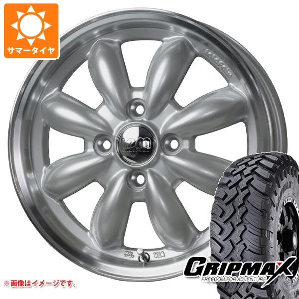 【タイヤ交換対象】アトレーワゴン S300系用 サマータイヤ グリップマックス マッドレイジ M/T 185R14C 102/100Q ホワイトレター ララパーム カップ2 4.5-14 タイヤホイール4本セット