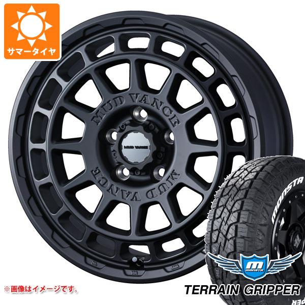 【タイヤ交換対象】アウトランダー GF/GG系用 サマータイヤ モンスタ テレーングリッパー 225/65R17 106T ホワイトレター マッドヴァンスX タイプF 7.0-17 タイヤホイール4本セット|タイヤマックス