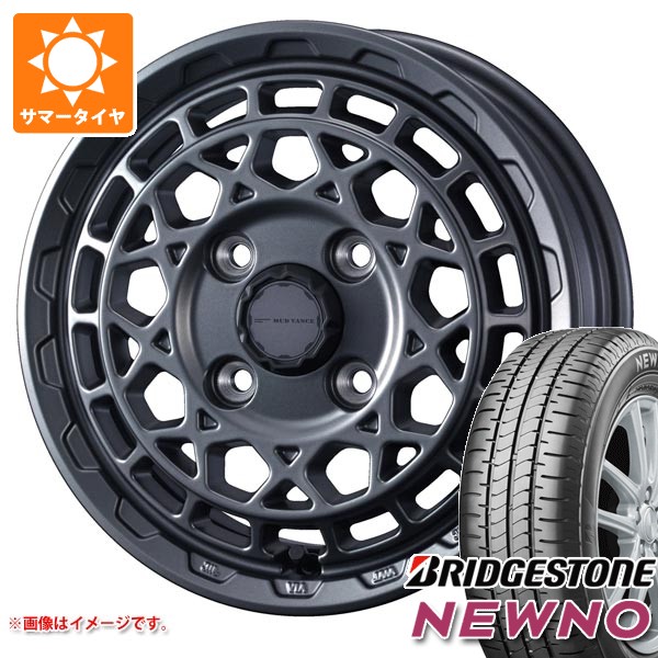 【タイヤ交換対象】エブリイバン DA17V用 サマータイヤ ブリヂストン ニューノ 165/60R14 75H マッドヴァンスX タイプM 4.5-14 タイヤホイール4本セット