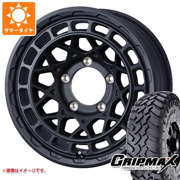 【タイヤ交換対象】ジムニー用 サマータイヤ グリップマックス マッドレイジ M/T 6.50R16 110/105Q ホワイトレター マッドヴァンスX タイプM 5.5-16 タイヤホイール4本セット