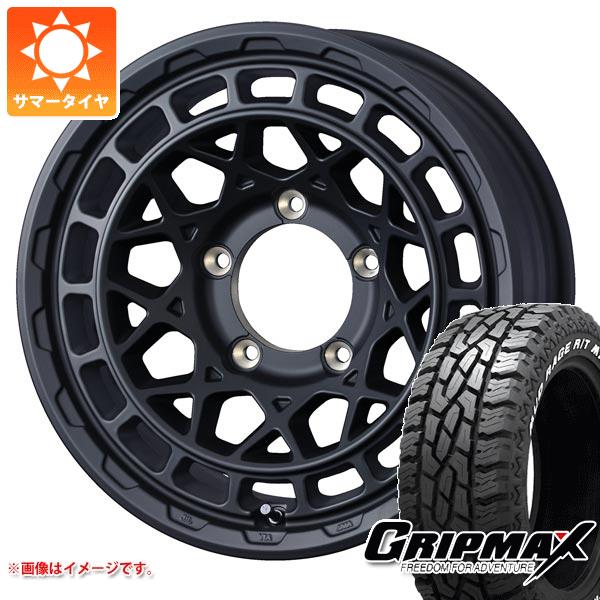 【タイヤ交換対象】5本セット ジムニー用 サマータイヤ グリップマックス マッドレイジ R/T MAX LT185/85R16 105/103Q ホワイトレター マッドヴァンスX タイプM 5.5-16 タイヤホイール5本セット