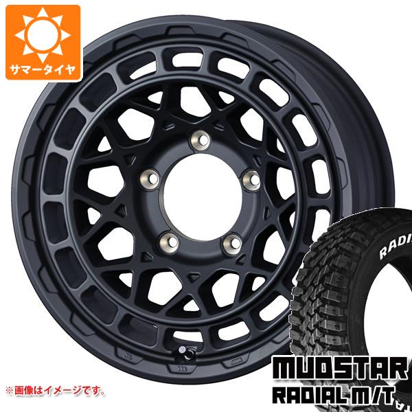 【タイヤ交換対象】5本セット ジムニーシエラ JB74W用 サマータイヤ マッドスター ラジアル M/T 215/70R16 100T ホワイトレター マッドヴァンスX タイプM 6.0-16 タイヤホイール5本セット|タイヤマックス