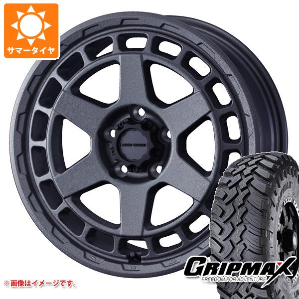 【タイヤ交換対象】ミツビシ デリカD5用 サマータイヤ グリップマックス マッドレイジ M/T LT235/70R16 106Q ホワイトレター マッドヴァンスX タイプS 7.0-16 タイヤホイール4本セット
