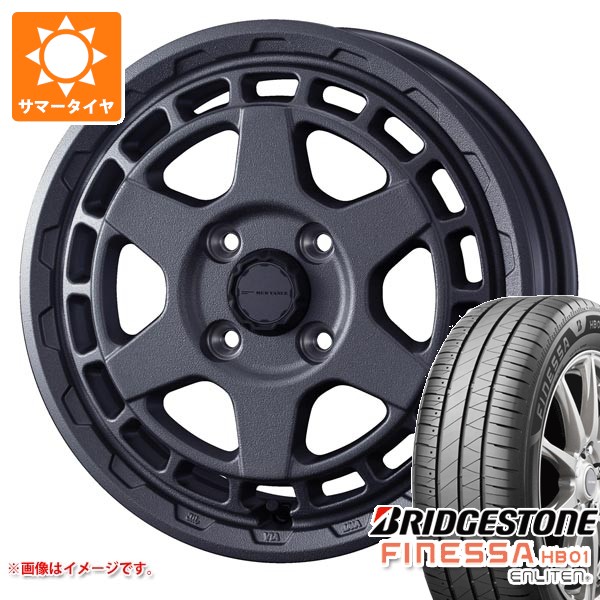 【タイヤ交換対象】ダイハツ タフト LA900系用 2026年製 サマータイヤ ブリヂストン フィネッサ HB01 175/65R15 84H マッドヴァンスX タイプS 4.5-15 タイヤホイール4本セット|タイヤマックス