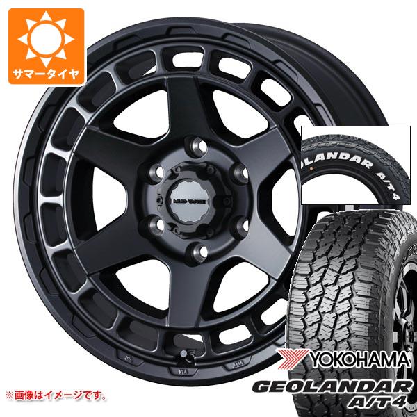【タイヤ交換対象】ニッサン NV350キャラバン E26用 2026年製 サマータイヤ ヨコハマ ジオランダー A/T4 G018 215/65R16C 109/107S ホワイトレター マッドヴァンスX タイプS 6.5-16 タイヤホイール4本セット