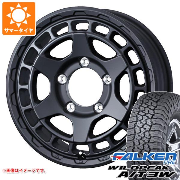 【タイヤ交換対象】ジムニーシエラ JB74W用 サマータイヤ ファルケン ワイルドピーク A/T3W 235/70R16 109T XL マッドヴァンスX タイプS 6.0-16 タイヤホイール4本セット|タイヤマックス