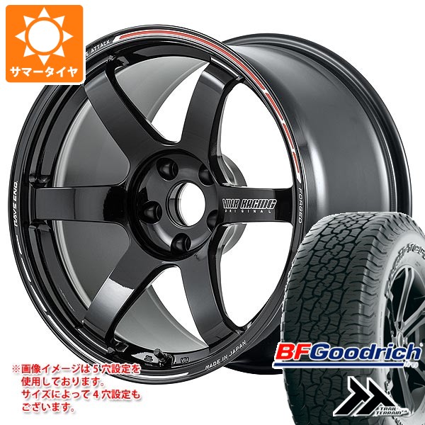 【タイヤ交換対象】サマータイヤ 225/60R18 100H BFグッドリッチ トレールテレーンT/A ブラックレター レイズ ボルクレーシング TE37 サーガ Sプラス タイムアタックエディション 8.0-18タイヤホイール4本セット｜タイヤマックス