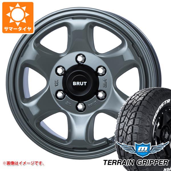 【タイヤ交換対象】ランドクルーザー250用 サマータイヤ モンスタ テレーングリッパー 265/70R17 115T ホワイトレター ブルート BR-44 7.5-17 タイヤホイール4本セット｜タイヤマックス