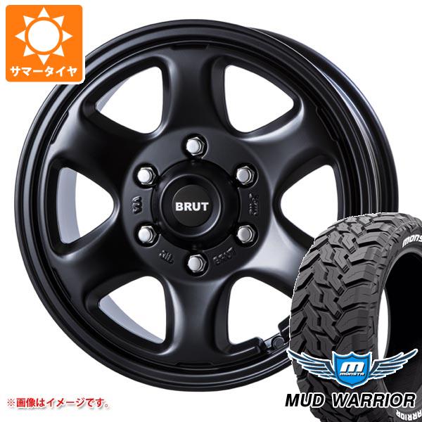 【タイヤ交換対象】ランドクルーザー250用 サマータイヤ モンスタ マッドウォーリアー LT265/70R17 121/118Q ホワイトレター ブルート BR-44 7.5-17 タイヤホイール4本セット