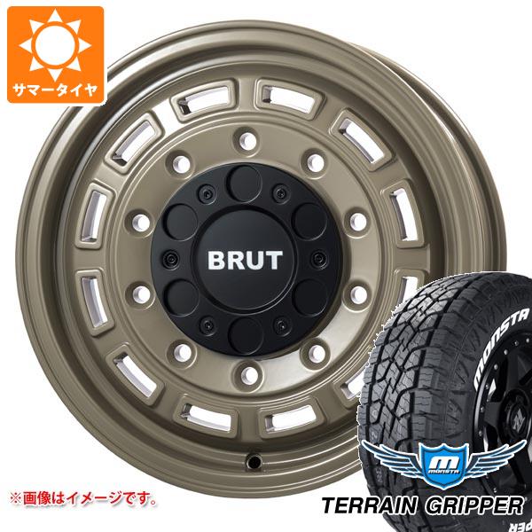【タイヤ交換対象】ハイエース 200系用 2026年製 サマータイヤ モンスタ テレーングリッパー 215/70R16 107/105Q LT ホワイトレター ブルート BR-70 6.5-16 タイヤホイール4本セット｜タイヤマックス 109,835円