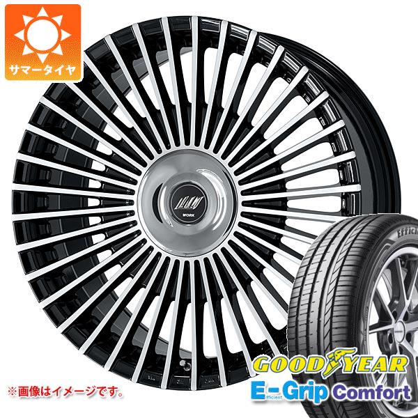 【タイヤ交換対象】サマータイヤ 245/35R20 95W XL グッドイヤー エフィシエントグリップコンフォート ワーク イミッツ シュトラール トヨタ レクサス専用 8.5-20 タイヤホイール4本セット
