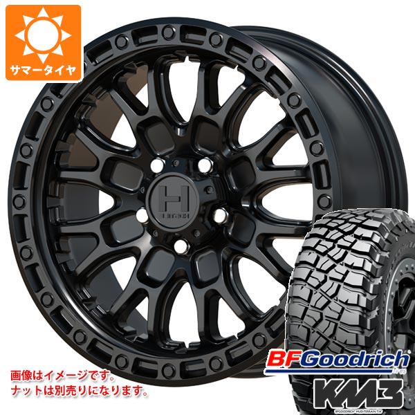 【タイヤ交換対象】ジープ ラングラー JK/JL系用 サマータイヤ BFグッドリッチ マッドテレーンT/A KM3 33x12.50R17LT 120Q ホスタイル H135 リッジクレスト タイヤホイール4本セット｜タイヤマックス