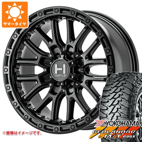 【タイヤ交換対象】サマータイヤ 265/65R17 120/117Q ヨコハマ ジオランダー M/T G003 ホスタイル H135 リッジクレスト 8.0-17 タイヤホイール4本セット