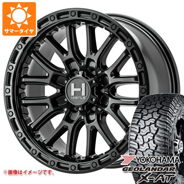 【タイヤ交換対象】5本セット FJクルーザー 10系用 サマータイヤ ヨコハマ ジオランダー X-AT G016 LT265/70R17 121/118Q ブラックレター ホスタイル H135 リッジクレスト 8.0-17 タイヤホイール5本セット