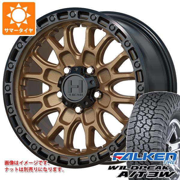 【タイヤ交換対象】ジープ ラングラー JK/JL系用 サマータイヤ ファルケン ワイルドピーク A/T3W LT265/70R17 121/118R ホスタイル H135 リッジクレスト タイヤホイール4本セット｜タイヤマックス