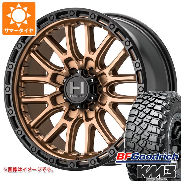 【タイヤ交換対象】サマータイヤ 265/65R17 120/117Q BFグッドリッチ マッドテレーンT/A KM3 ホスタイル H135 リッジクレスト 8.0-17 タイヤホイール4本セット