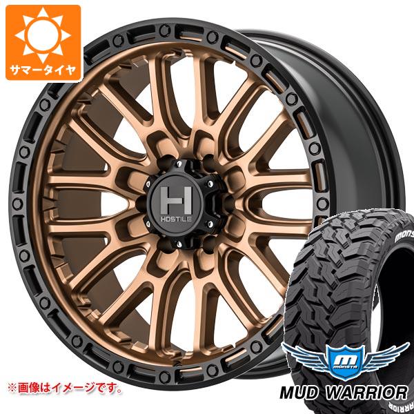 【タイヤ交換対象】サマータイヤ 265/65R17 120/117Q モンスタ マッドウォーリアー ホワイトレター ホスタイル H135 リッジクレスト 8.0-17 タイヤホイール4本セット|タイヤマックス