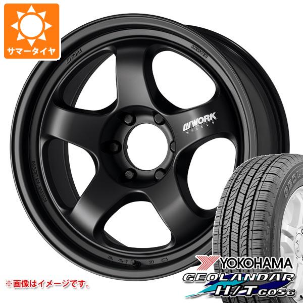 【タイヤ交換対象】トヨタ ランドクルーザー300用 サマータイヤ ヨコハマ ジオランダー H/T G056 P265/65R18 112T ブラックレター ワーク マイスター S1 ワンピース SUV 8.5-18 タイヤホイール4本セット