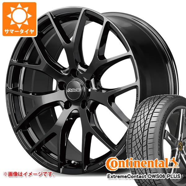 【タイヤ交換対象】トヨタ 40系アルファード用 サマータイヤ コンチネンタル エクストリームコンタクト DWS06 プラス 245/45ZR20 103Y XL レイズ RS 2x7FT 8.5-20 タイヤホイール4本セット