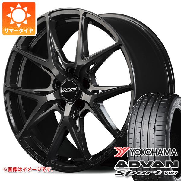 【タイヤ交換対象】レクサス RX A10/H10系用 サマータイヤ ヨコハマ アドバンスポーツV107 235/55R20 105V XL レイズ RS VV21S 8.5-20 タイヤホイール4本セット