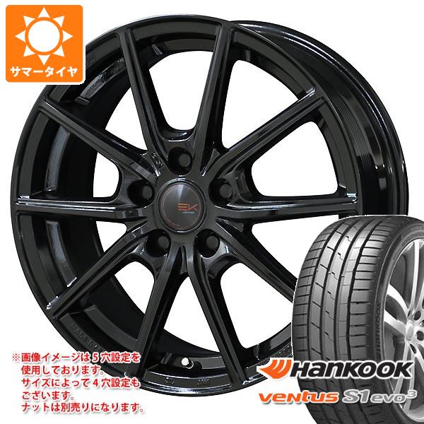 【タイヤ交換対象】サマータイヤ 215/45R17 91W XL ハンコック ベンタス S1 エボ3 K127 AO アウディ承認 ザイン EK 7.0-17 タイヤホイール4本セット