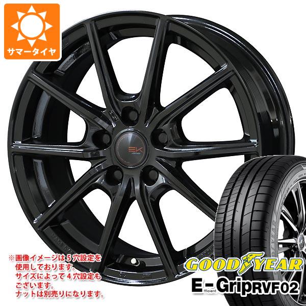 【タイヤ交換対象】サマータイヤ 225/60R17 99H グッドイヤー エフィシエントグリップ RVF02 ザイン EK 7.0-17 タイヤホイール4本セット|タイヤマックス