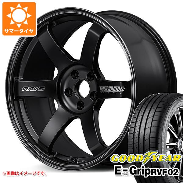 【タイヤ交換対象】サマータイヤ 225/40R19 93W XL グッドイヤー エフィシエントグリップ RVF02 レイズ ボルクレーシング TE37 サーガ Sプラス ブラックシャドー 8.5-19 タイヤホイール4本セット