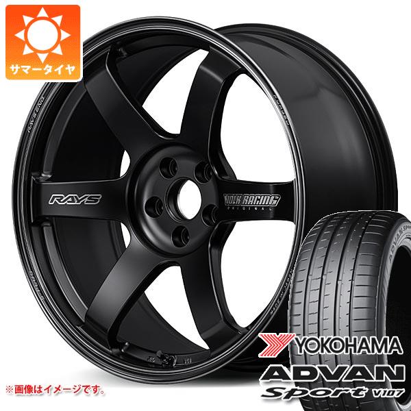 【タイヤ交換対象】サマータイヤ 245/40R20 (99Y) XL ヨコハマ アドバンスポーツV107 レイズ ボルクレーシング TE37 サーガ Sプラス ブラックシャドー 8.5-20 タイヤホイール4本セット｜タイヤマックス
