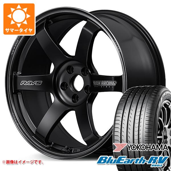 【タイヤ交換対象】サマータイヤ 245/40R20 99W XL ヨコハマ ブルーアースRV RV03 レイズ ボルクレーシング TE37 サーガ Sプラス ブラックシャドー 8.5-20 タイヤホイール4本セット