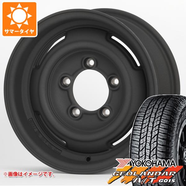 【タイヤ交換対象】ジムニー JB64W用 サマータイヤ ヨコハマ ジオランダー A/T G015 LT225/75R16 115/112R アウトラインホワイトレター アピオ ワイルドボア SR プラス 5.5-16 タイヤホイール4本セット｜タイヤマックス