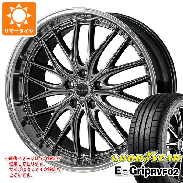【タイヤ交換対象】サマータイヤ 225/50R18 99V XL グッドイヤー エフィシエントグリップ RVF02 モンツァジャパン ワーウィック ディープランド 7.0-18 タイヤホイール4本セット