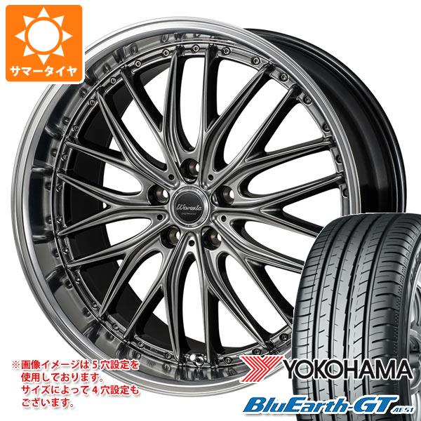 【タイヤ交換対象】サマータイヤ 225/40R18 92W XL ヨコハマ ブルーアースGT AE51 モンツァジャパン ワーウィック ディープランド 7.0-18 タイヤホイール4本セット|タイヤマックス