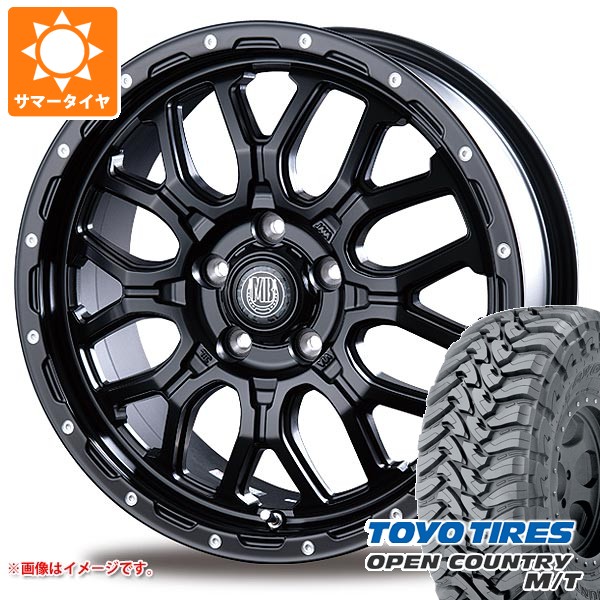 【タイヤ交換対象】ミツビシ デリカD5用 サマータイヤ トーヨー オープンカントリー M/T LT225/75R16 103/100Q ホワイトレター インターミラノ マッドバーン XR-800M 6.5-16 タイヤホイール4本セット|タイヤマックス