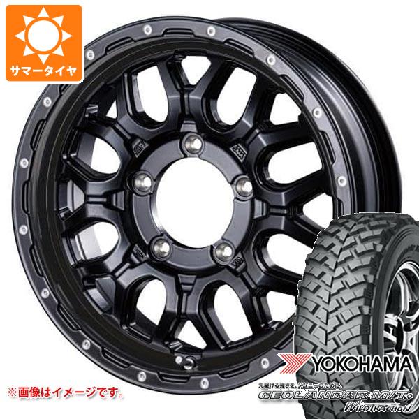 【タイヤ交換対象】ジムニー用 2026年製 サマータイヤ ヨコハマ ジオランダー M/T+ G001J 195R16C 104/102Q インターミラノ マッドバーン XR-800M 5.5-16 タイヤホイール4本セット|タイヤマックス
