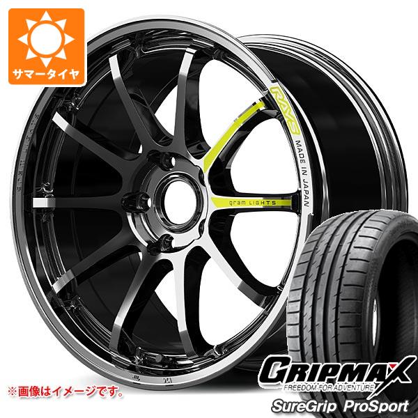 【タイヤ交換対象】サマータイヤ 245/40R19 98Y XL グリップマックス シュアグリップ プロスポーツ レイズ グラムライツ 57NR リミテッド 国産車用 8.5-19 タイヤホイール4本セット