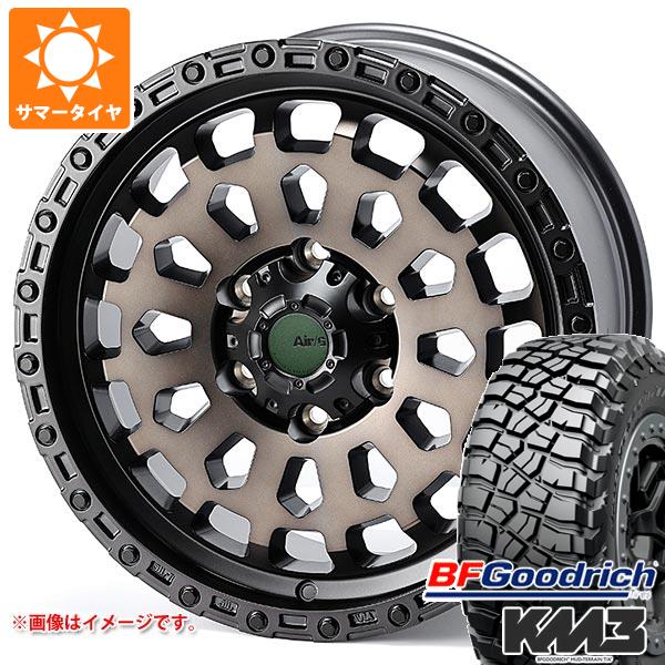 【タイヤ交換対象】トヨタ ランドクルーザー250用 サマータイヤ BFグッドリッチ マッドテレーンT/A KM3 LT275/70R18 125/122Q エアージー ヴァルカン 8.5-18 タイヤホイール4本セット｜タイヤマックス