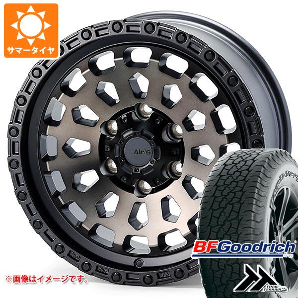 【タイヤ交換対象】トヨタ ハイラックスサーフ215系用 サマータイヤ BFグッドリッチ トレールテレーンT/A 265/65R17 112T アウトラインホワイトレター エアージー ヴァルカン 8.0-17 タイヤホイール4本セット