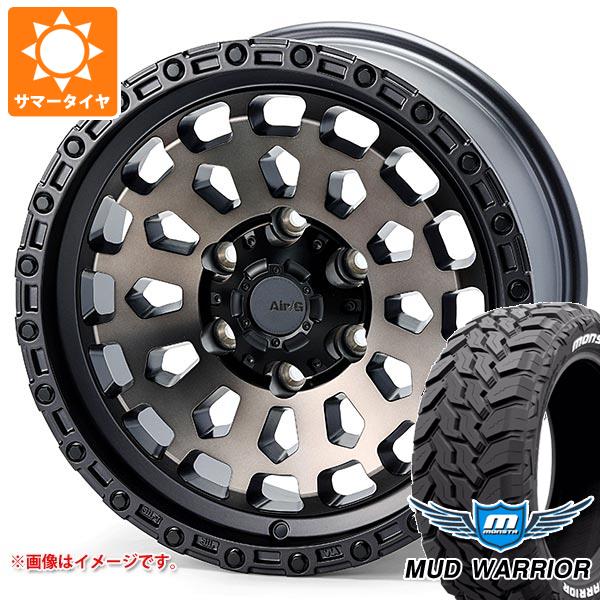【タイヤ交換対象】サマータイヤ 265/65R17 120/117Q モンスタ マッドウォーリアー ホワイトレター エアージー ヴァルカン 8.0-17 タイヤホイール4本セット