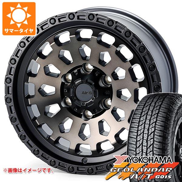 【タイヤ交換対象】トヨタ FJクルーザー 10系用 サマータイヤ ヨコハマ ジオランダー A/T G015 P285/70R17 117T アウトラインホワイトレター エアージー ヴァルカン 8.0-17 タイヤホイール4本セット｜タイヤマックス