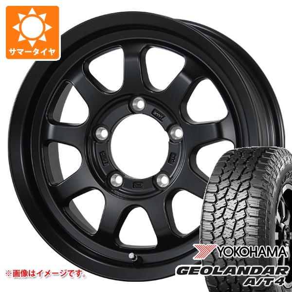 【タイヤ交換対象】スズキ ジムニー JB64W用 サマータイヤ ヨコハマ ジオランダー A/T4 G018 215/70R16 100H ブラックレター ブロウズ ロブ9 5.5-16 タイヤホイール4本セット|タイヤマックス