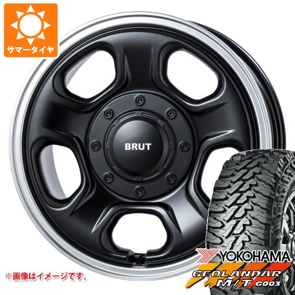 【タイヤ交換対象】トヨタ ハイエース 200系用 2026年製 サマータイヤ ヨコハマ ジオランダー M/T G003 LT215/70R16 100/ 97Q ブルート BR-33 6.5-16 タイヤホイール4本セット