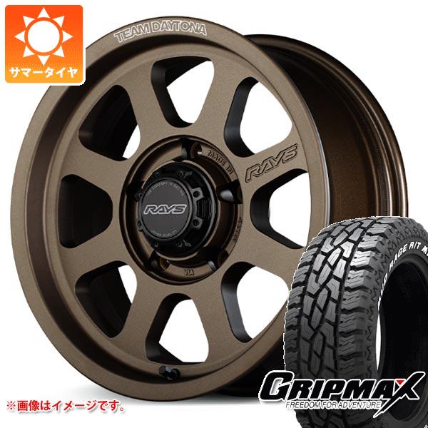 【タイヤ交換対象】スズキ ジムニーシエラ JB74W用 サマータイヤ グリップマックス マッドレイジ R/T MAX LT185/85R16 105/103Q ホワイトレター レイズ デイトナ D108 6.0-16 タイヤホイール4本セット