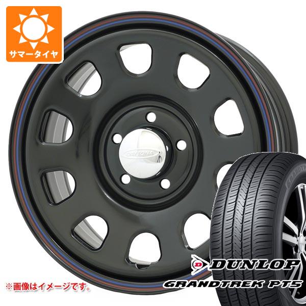 【タイヤ交換対象】ミツビシ デリカD5用 サマータイヤ ダンロップ グラントレック PT5 225/70R16 103H デイトナズ G2 7.0-16 タイヤホイール4本セット