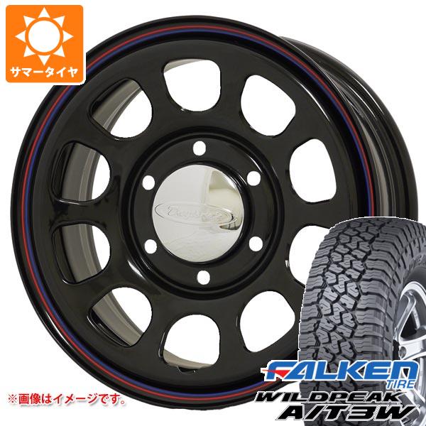 【タイヤ交換対象】トヨタ ハイエース 200系用 サマータイヤ ファルケン ワイルドピーク A/T3W 195/80R15 107/105N デイトナズ G2 6.5-15 タイヤホイール4本セット